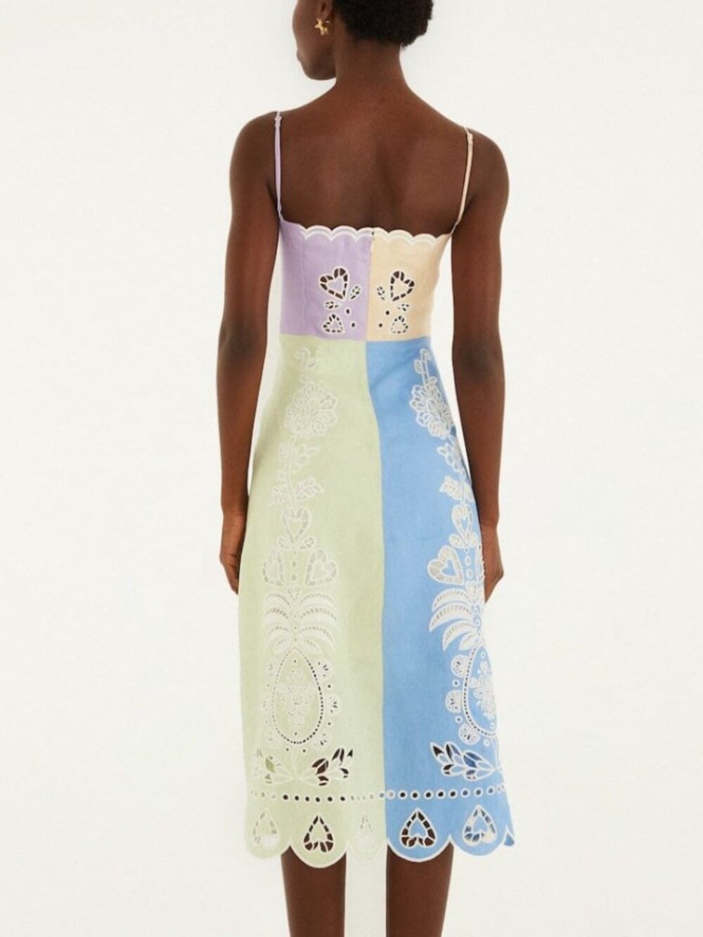 NWT Farm Rio Multicolor Embroidered Midi Dress - Picture 3 of 5